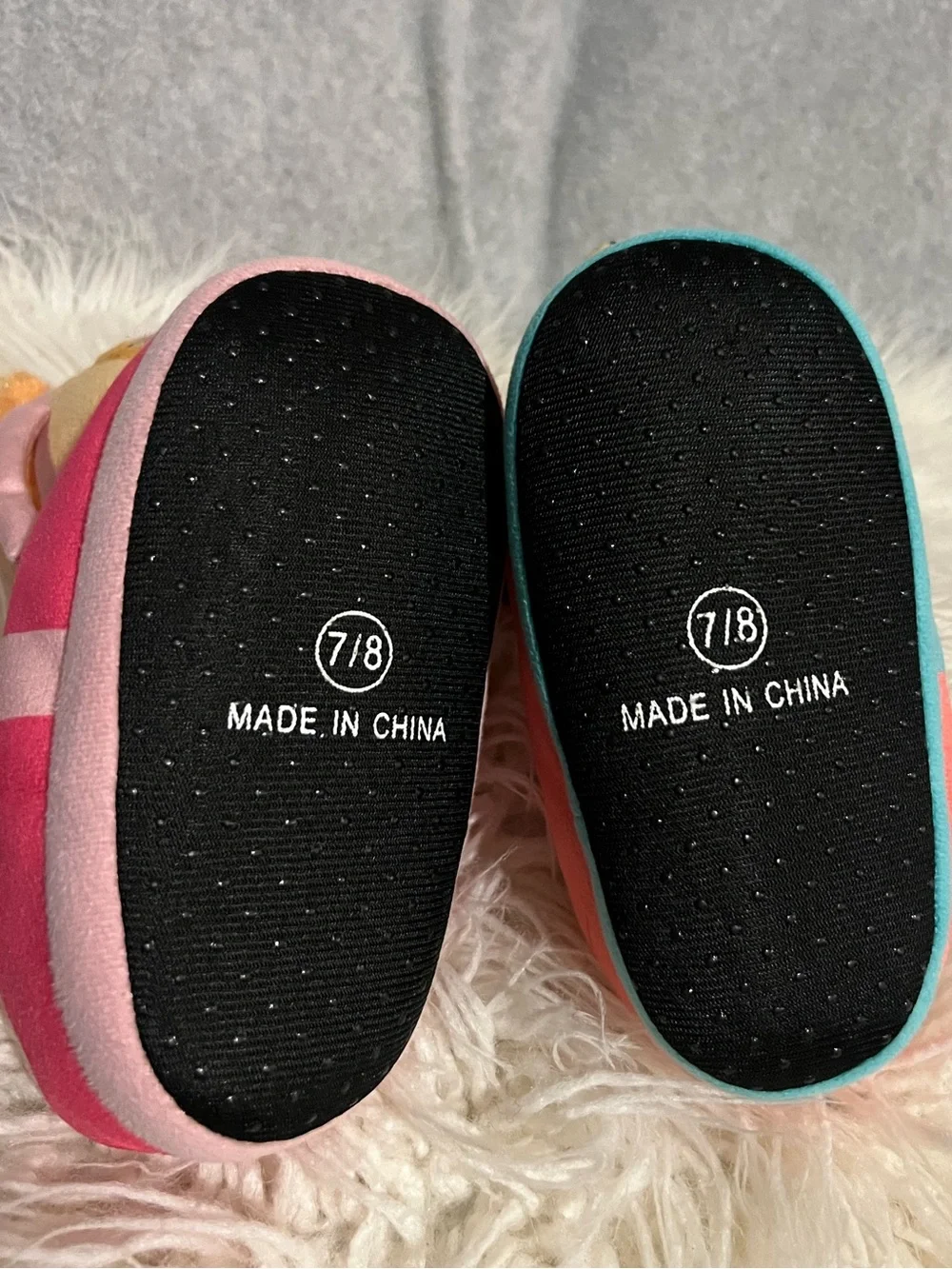 Nickelodeon PAW PATROL Slippers Toddler Girls Size 7/8 Liberty & Skye Plush 3D